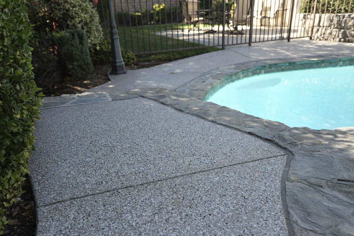 Concrete pool decks